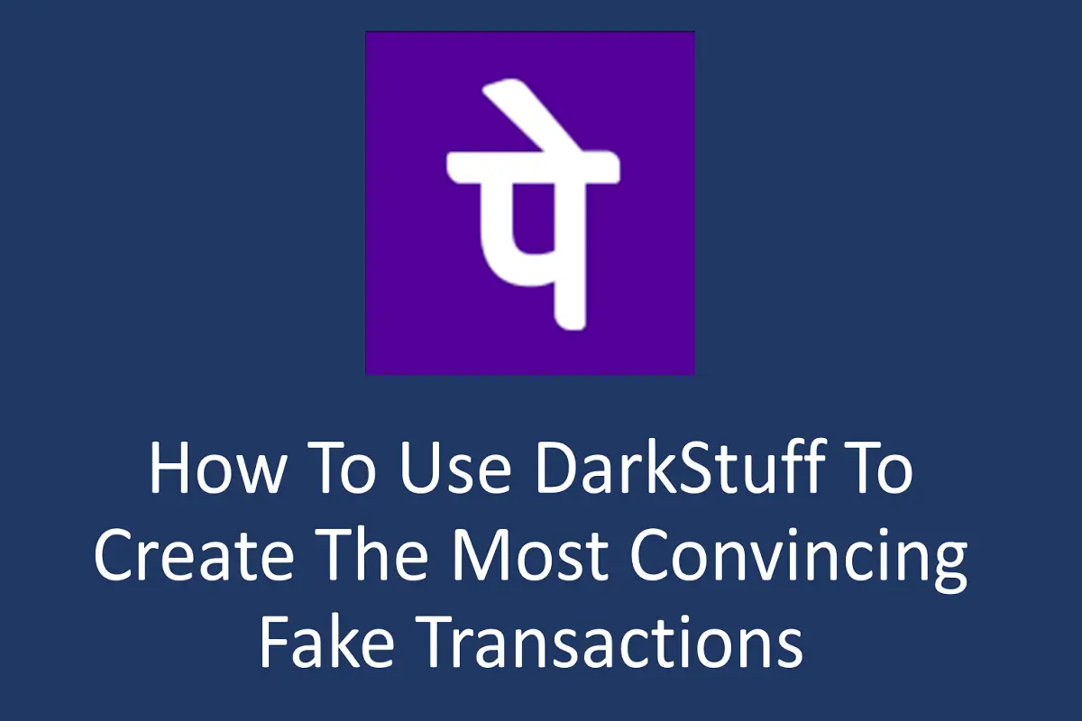 How to Use DarkStuff to Create the Most Convincing Fake Transactions?